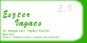 eszter vagacs business card