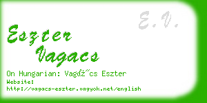 eszter vagacs business card